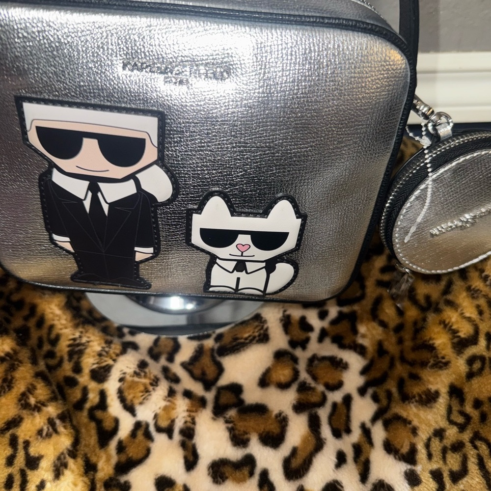 Karl Lagerfeld Black Crossbody Bag NWT - Picture 4 of 5